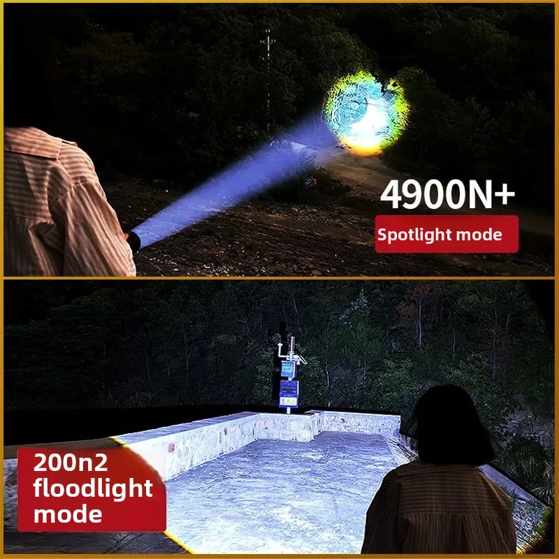 High-brightness, long-lasting rechargeable emergency flashlight for outdoor use—ultra-bright, USB-chargeable, with telescopic zo