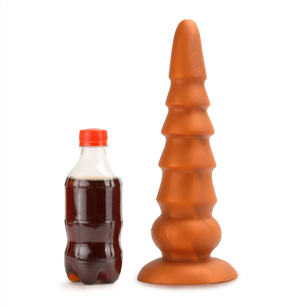 Liquid Silicone Pagoda Huge Anal Plug Dildos Sex Product Big Butt Plug Soft Penis Anal Dilator Stimulate Vagina and Anus Sex Toy