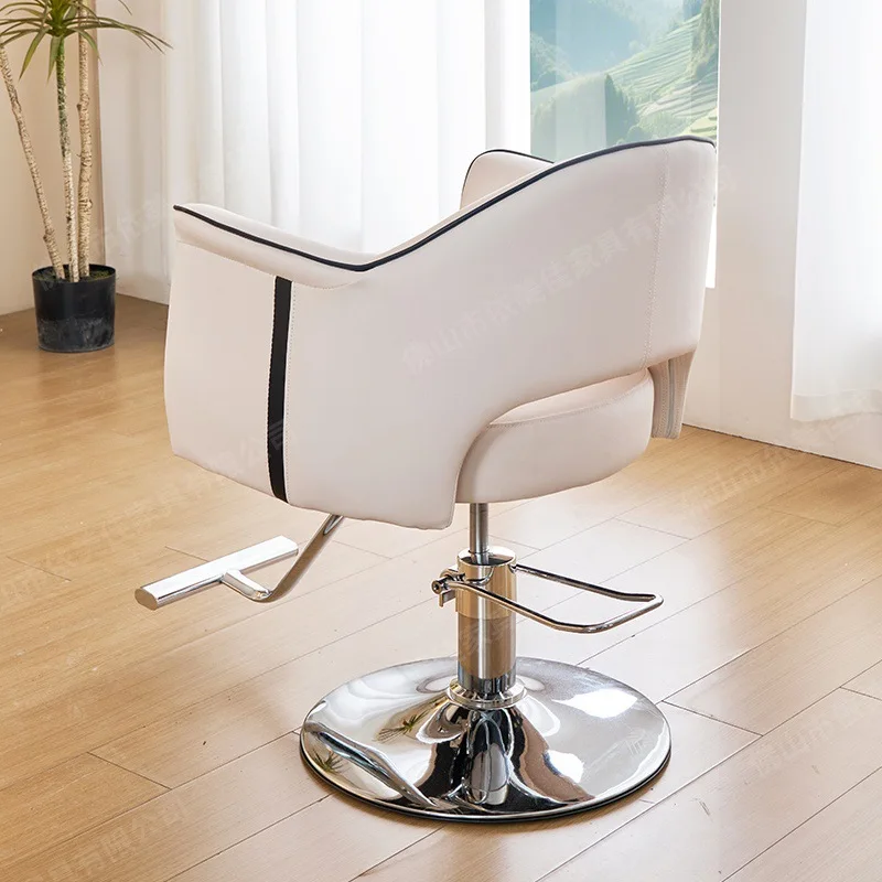 LHM, barber shop chair stainless steel perm and dyeing high-end lifting rotating thickened hair salon special