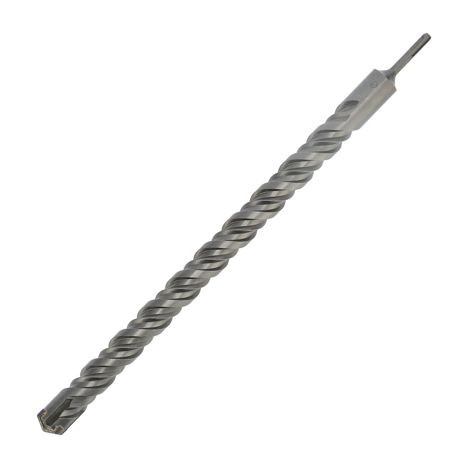 Mata Bor Palu 40x600mm Pisau Silang 2‑Helix Alat Tangan untuk Beton Batu Alam Batu Bata Panjang Kerja 21.3 inci