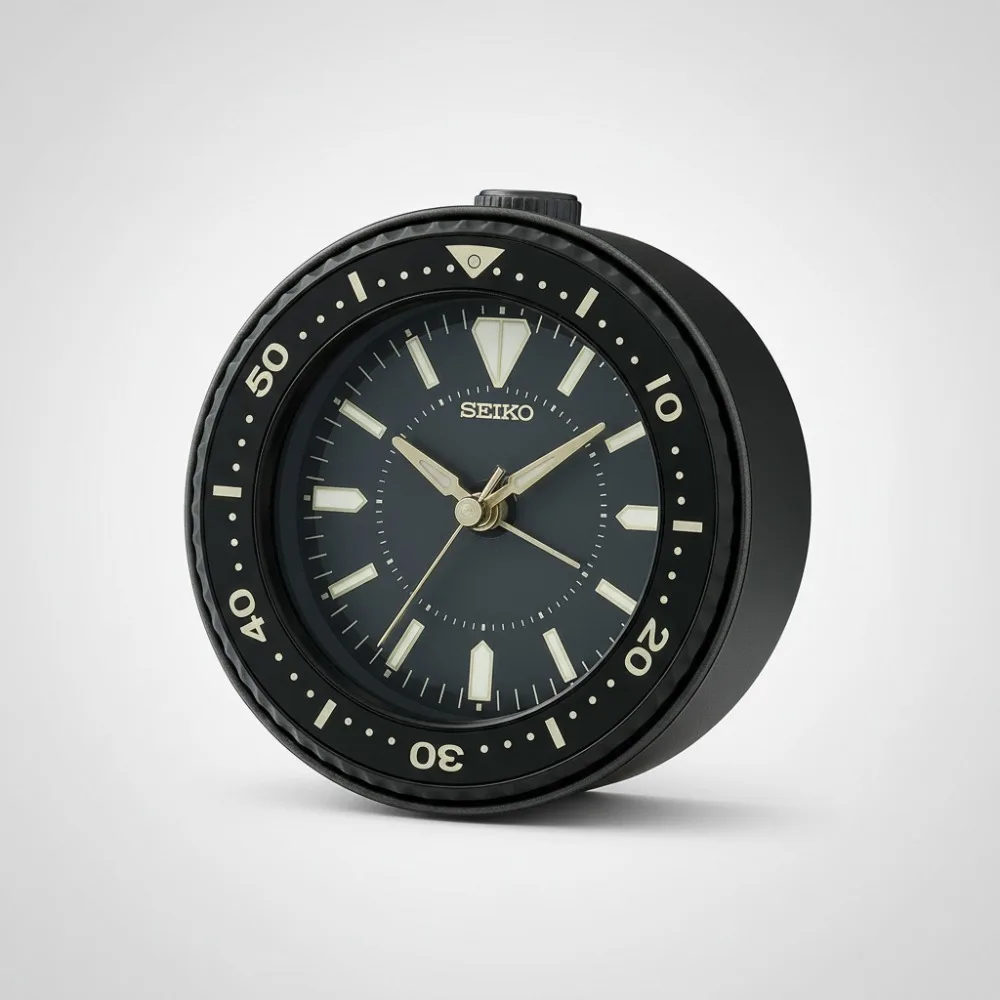 

Vintage Style Alarm Clock with LED Flash & Snooze, Ultra Quiet Sweep Second Hand, Battery Powered for Home Office Bedroom