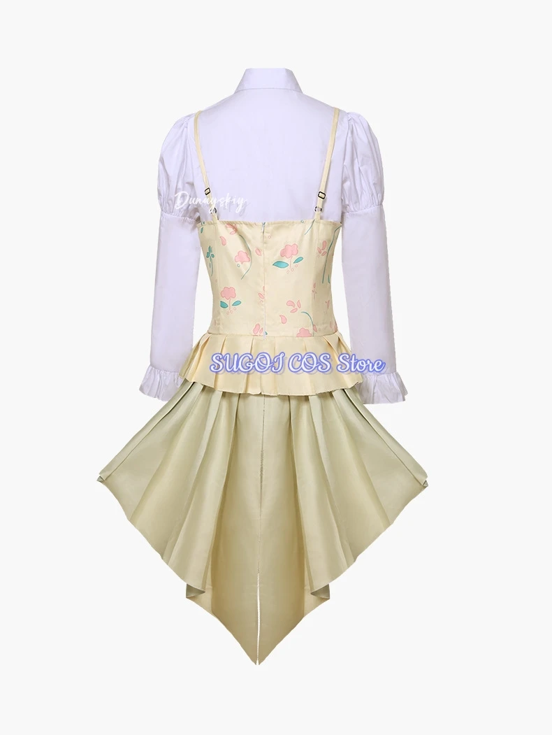 لعبة مشروع Sekai Otori Emu تأثيري حلي خمر المحكمة حزام على نمط لوليتا الزي الرسمي لفتاة 3XLهالوين كرنفال موحدة