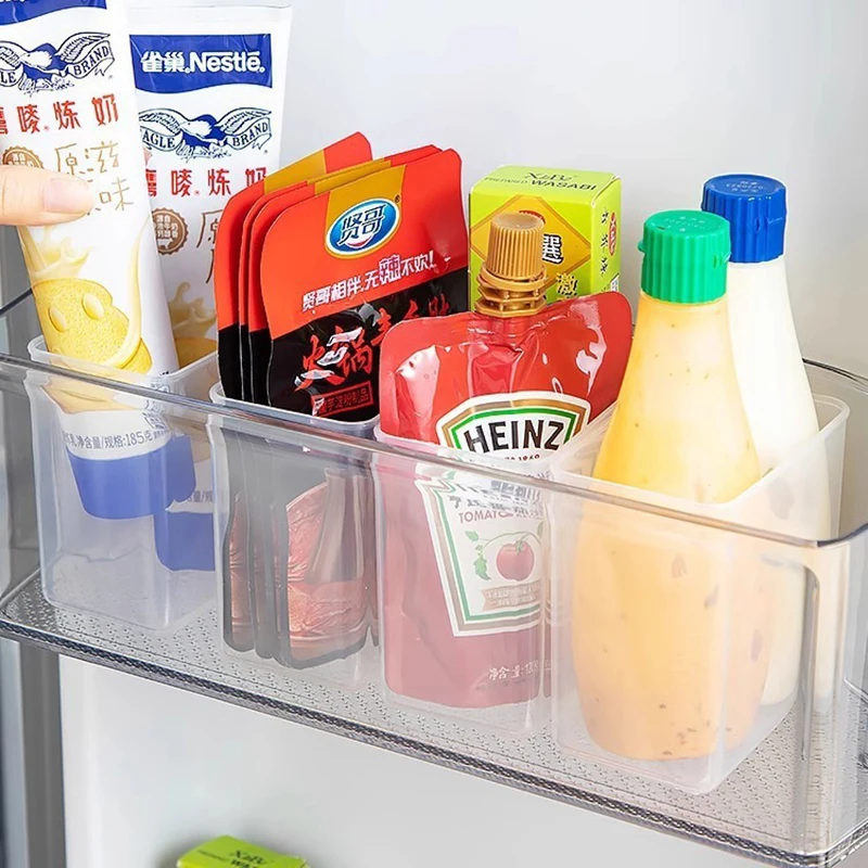 Frigorifero cibo scatola di immagazzinaggio fresca frigorifero porta laterale frutta verdura spezie contenitore per alimenti contenitore per Organizer da cucina scatole di immagazzinaggio