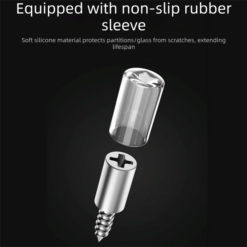 100Pcs Anti-Slip Rubber Sleeve Laminate Support Screw Multifunction Sturdy Self-Tapping Screws Round Head Phillips Head