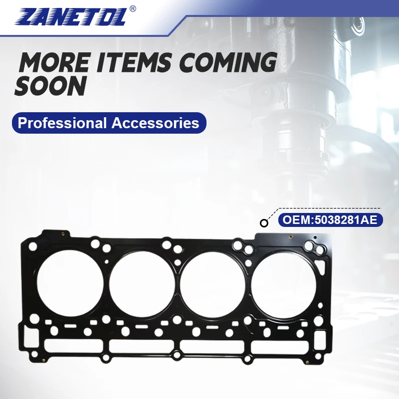 

ZANETOL Cylinder Head Gasket Quality for CHRYSLER 300 2012~2023 for JEEP GRAND CHEROKEE 2012~2021 5038281AE 5038281AD 05038281AE