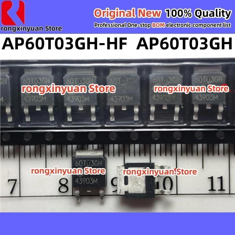 20PCS/LOT AP60T03GH-HF AP60T03GH AP60T03 60T03GH AP60T03GH AP60T03H TO-252  MOSFET-N 45A/30V 100% New Original