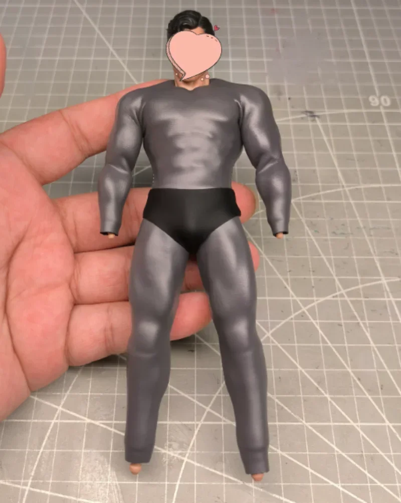 1/12 Scale Matte Gray Tight Fitting Jumpsuit Model for 6''GWtoys