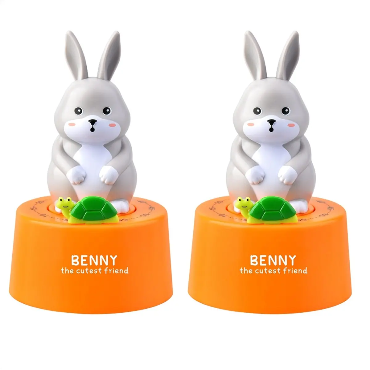 2026 Trend Kitchen Countdown Cartoon Animal Shape Mechanical Time Tool Student Study Exam Timing Tool Orange