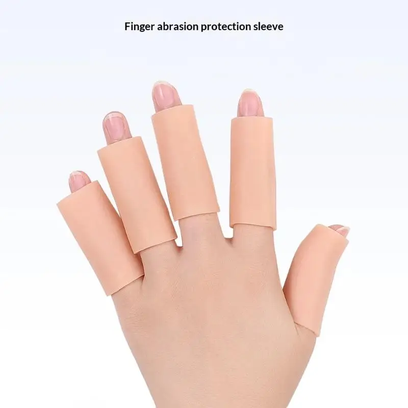 Silicone Finger Protectors 10 Pieces Designed To Protect Fingers Reduce Friction And Provide Moisture Anti-Chafing Finger Cots