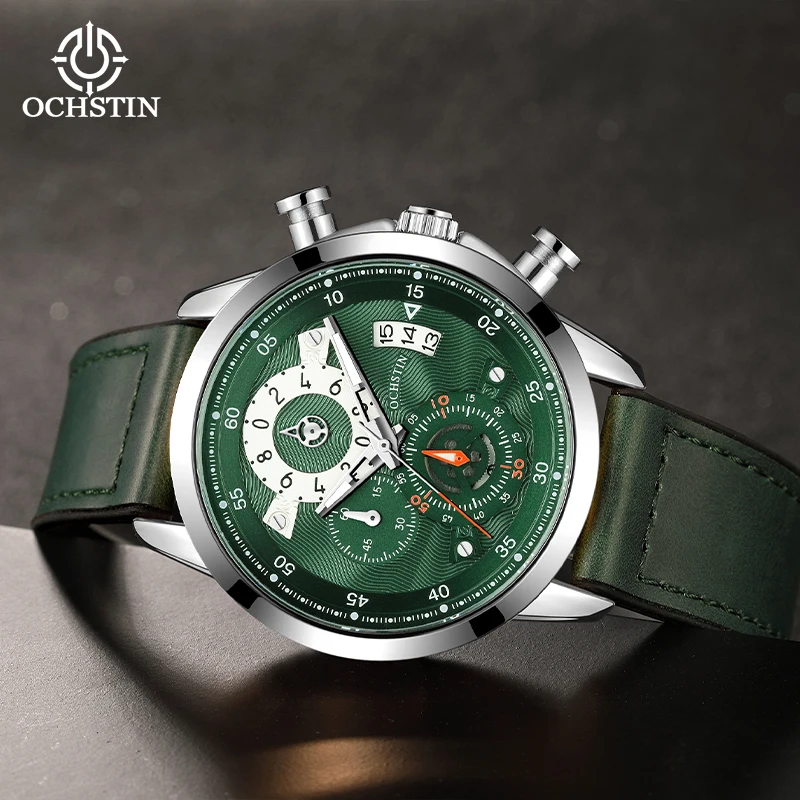 

OCHSTIN мужские часы с магнитной лентой, мужские многофункциональные кварцевые часы, мужские водонепроницаемые повседневные классические наручные часы
