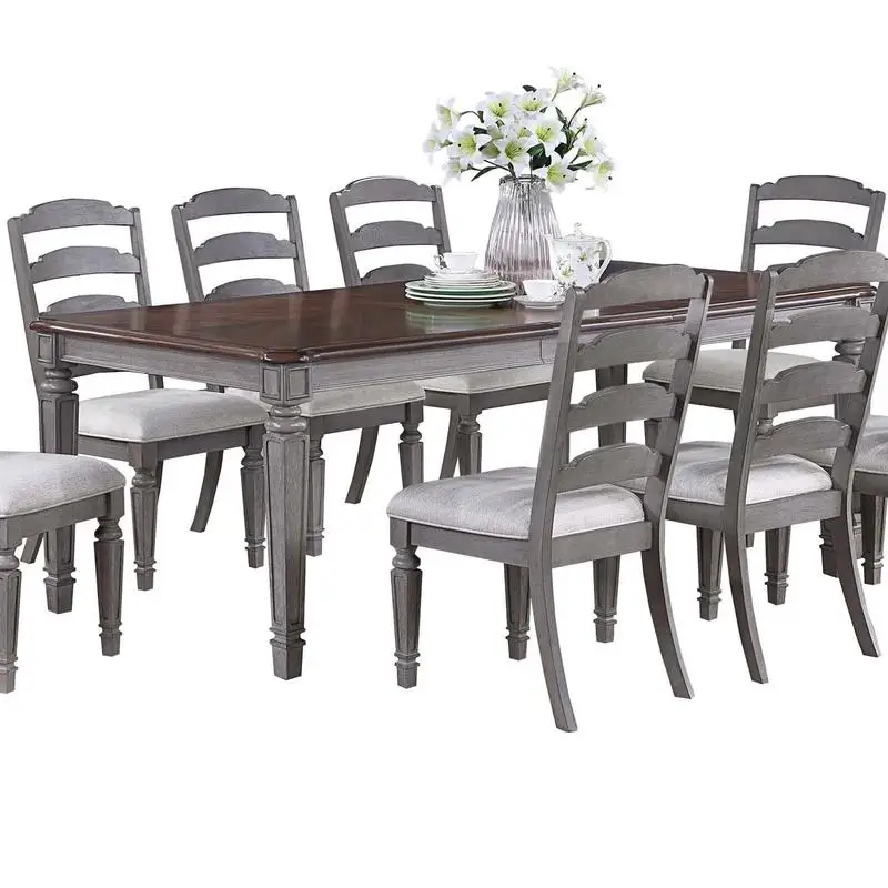 Contemporary 9 Piece Dining Table Set 5