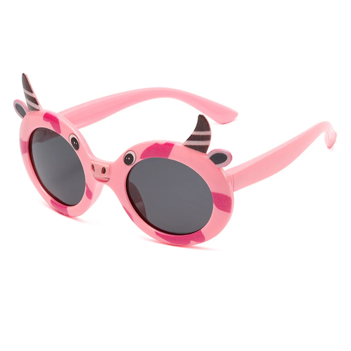 4924 Cute Kids Polarized Sunglasses for Girls Boys, Children Cartoon Soft Silicone Sun Glasses, Anti-Drop Toddler Shades 605502