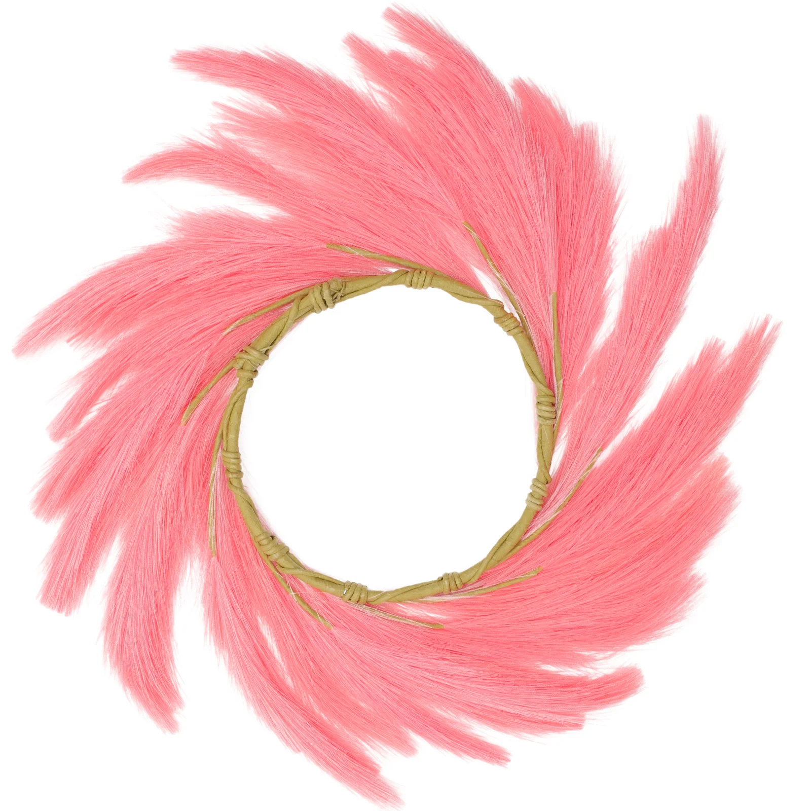 

Phragmites Wreath Pendant Fake Wreath Ornament for Home Banquet Holiday Decoration Phragmites Decor Fall Decoration