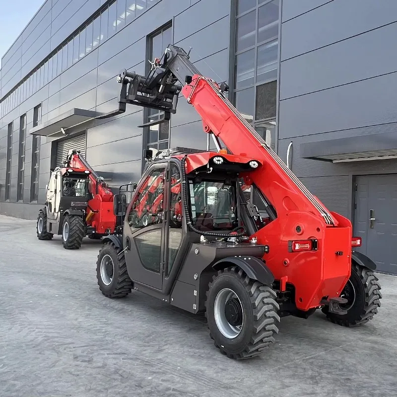 Customized Mini Diesel 6m 7m 10m 14m Lift Height Telescopic Handler 2.5t 3.0t 4t Telehandler Telescopic Boom Forklift For Sale