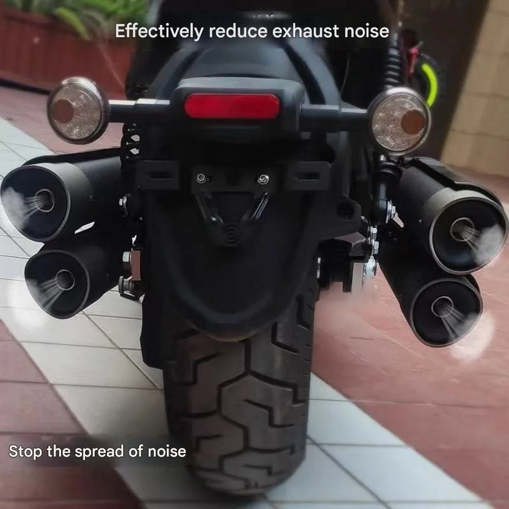 For QJMOTOR SRV600, the accessory exhaust pipe muffler is used to reduce exhaust noise and lower the volume.