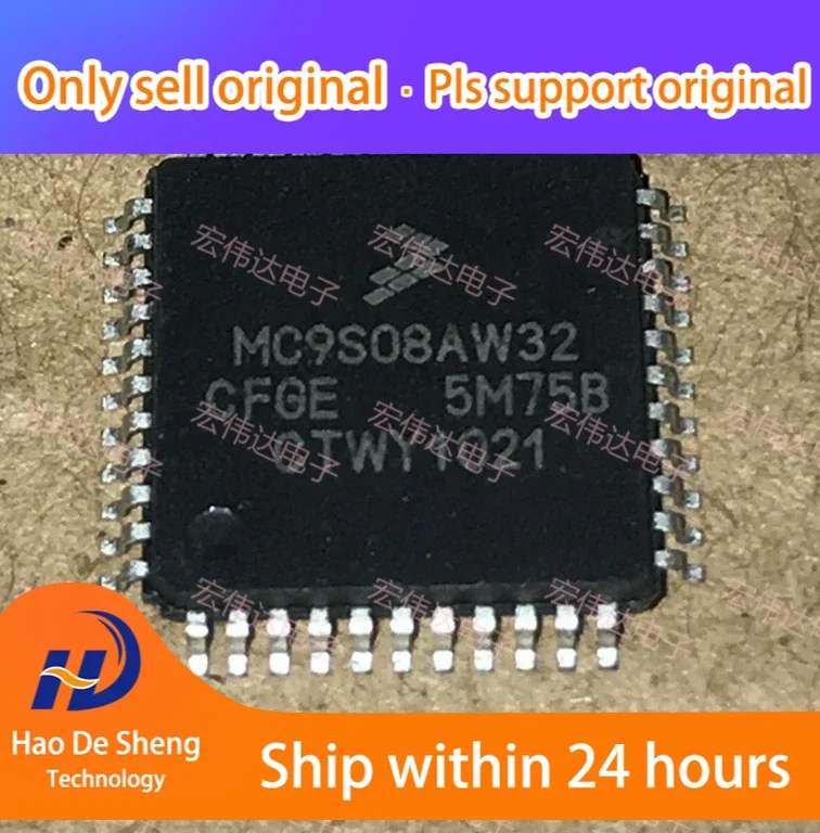 

10 шт./партия MC9S08AW32-CFGE MC9S08AW32 LQFP44 новая Оригинальная фотография