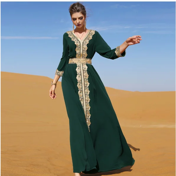 Ramadan eid chiffon abaya dubai kalkoen islam moslim lange jurk abaya voor vrouwen gewaad kaftan marocain de soiree femme musulmane