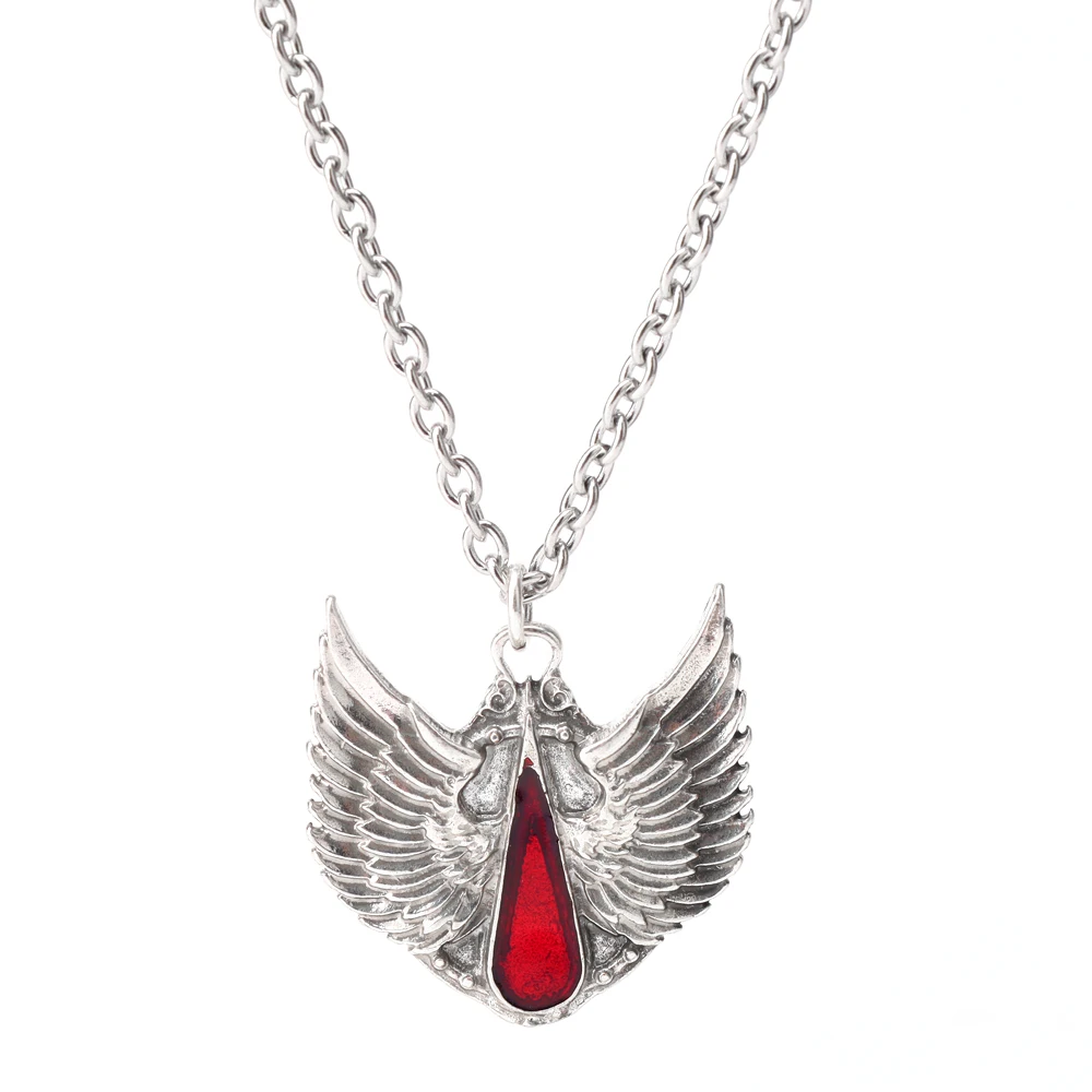 

Warhammer 40000 Blood Angel Game Peripherals Creative Wings Personality Retro Punk Style Boys Niche Design Necklace Accessories