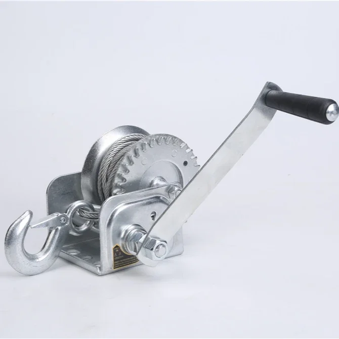 Heavy Duty 2600lbs Webbing Hand Boat Winch Manual Boat Winch Stainless Steel Hand Winch Wholesale