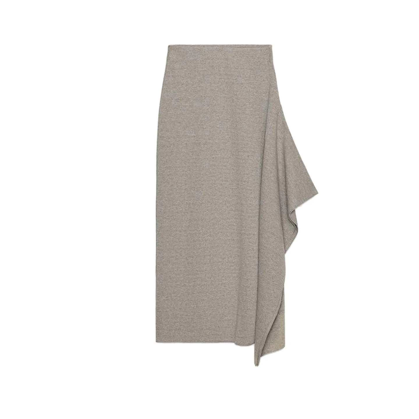 تنورة ميدي غير متماثلة للنساء بتصميم شتوي جديد، تصميم متوسط الخصر، كاجوال Sle Ci مناسب للتنقل #5