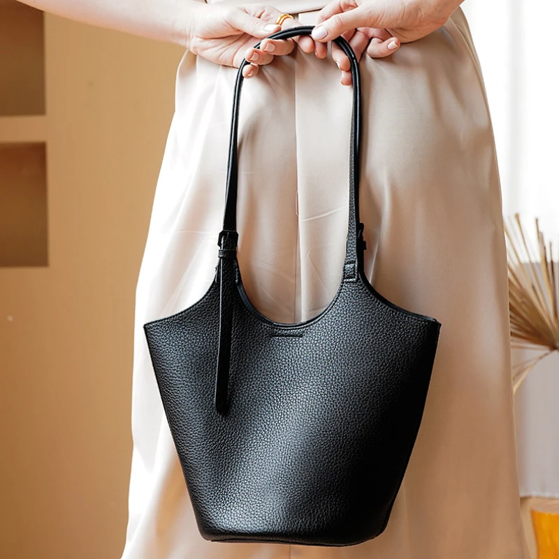 Jonlily Women Shoulder Bag Female High Capacity Commuter Bag Bucket Bag Elegant Handbag Totes Casual Daybag Purse -KG1547