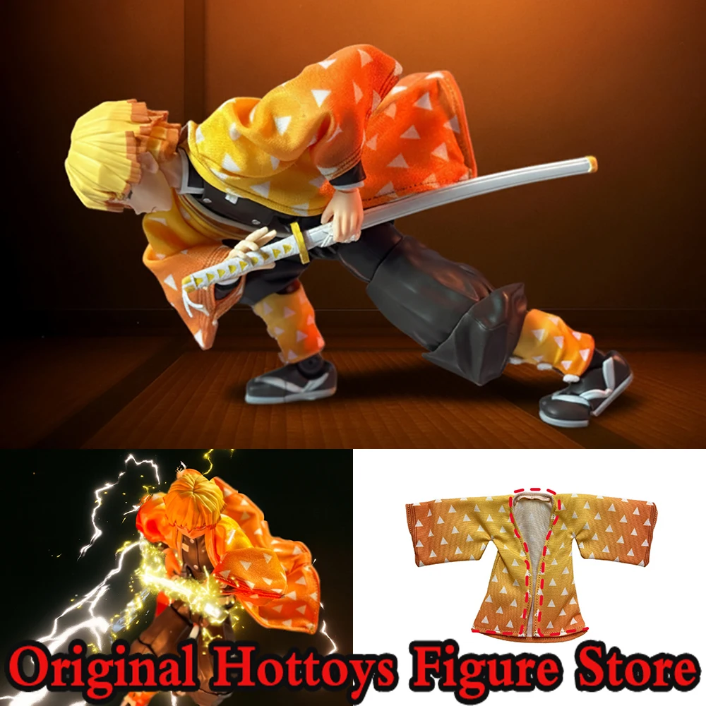 

In Stock 1/12 Scale Male Soldier Clothes Agatsuma Zenitsu Demon Slayer Casual Coat Fit 6-inches SHF Action Figure Model Doll