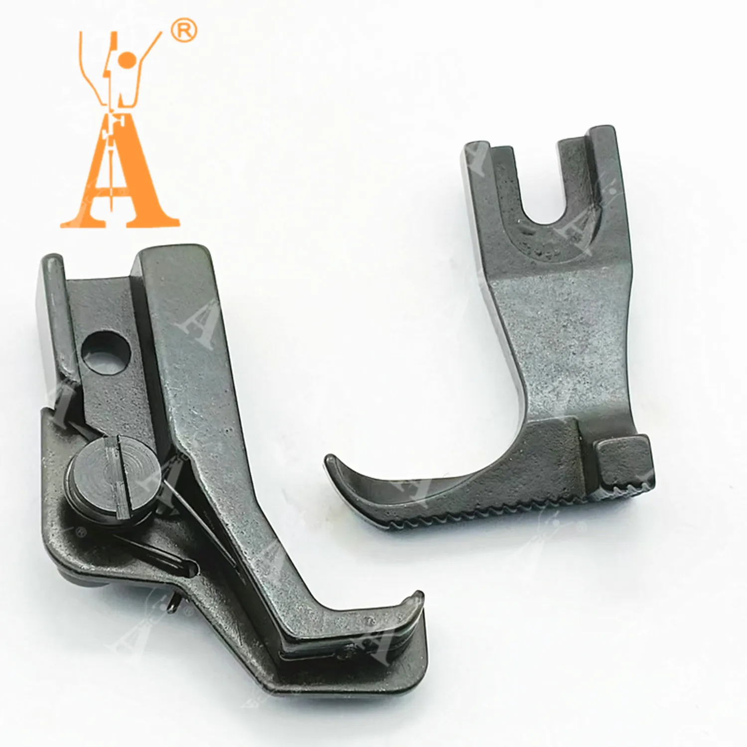 601-3 S569G نشاط السيارة المتزامن عالي ومنخفض توقف سستة خط ضغط قدم الضغط من جانب واحد مع سكين قطعة قدم الضغط في ماكينة الخياطة