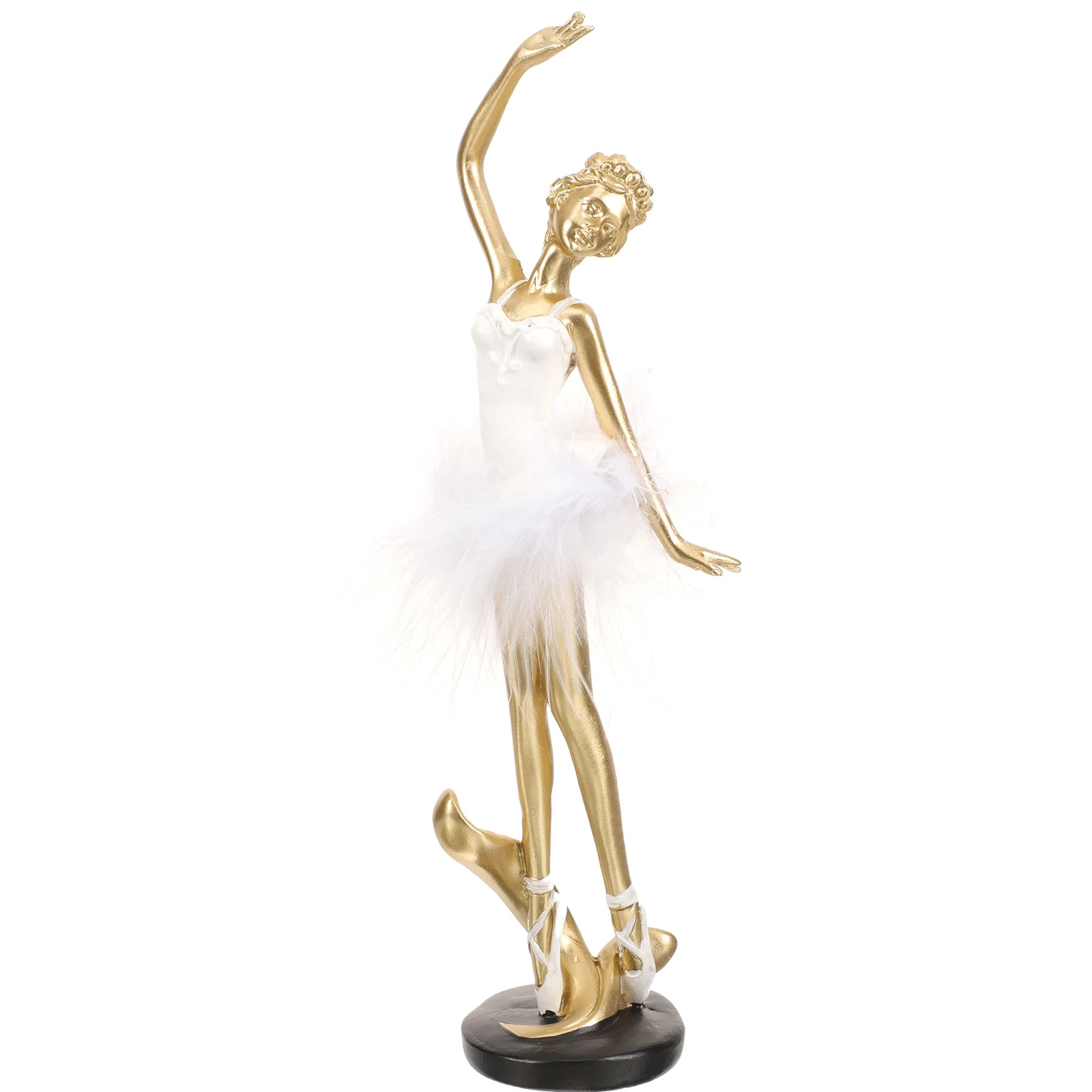 Ballet Resin Desktop Dancing Statue Table Ornament Beautiful Vivid Sculpture Suitable for Party Gift