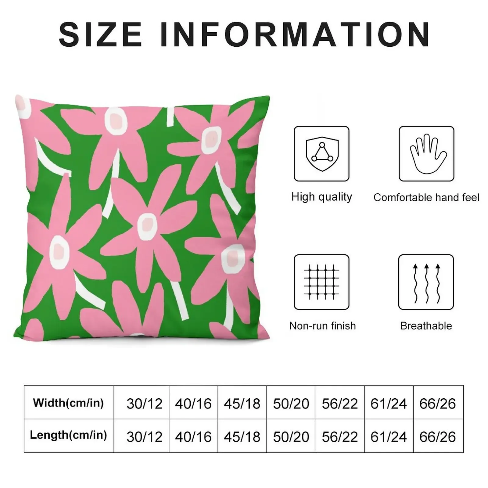 Iconic Modern Finnish Wildflowers in Pink and Green Throw Pillow Sofas Covers Sofa Cushions pillow