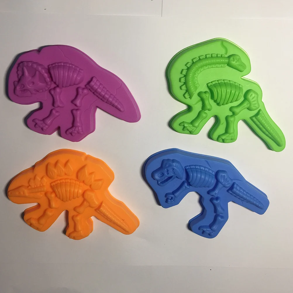 Brinquedos educativos do dinossauro para crianças, aprendizagem adiantada, fóssil, praia, crianças, 8 pcs, 2 pcs