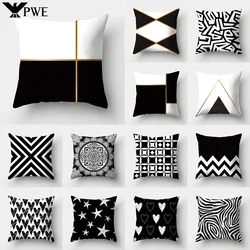 45*45cm Geometric Print Polyester Decorative Sofa Cushions Pillow Covers Soft Pillowcase Home Decor Cushion Cover