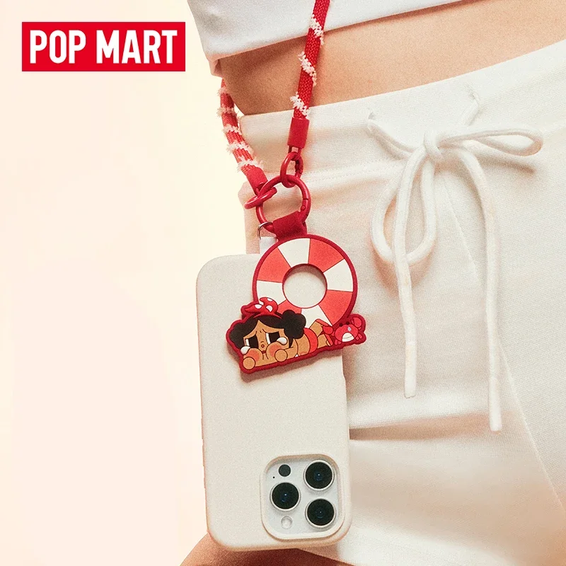 

POPMART CRYBABY режим отпуска на серии, длинный ремешок, глухая коробка, загадочная коробка, сумка для догадок, игрушки, милые аниме-фигурки, настольные украшения