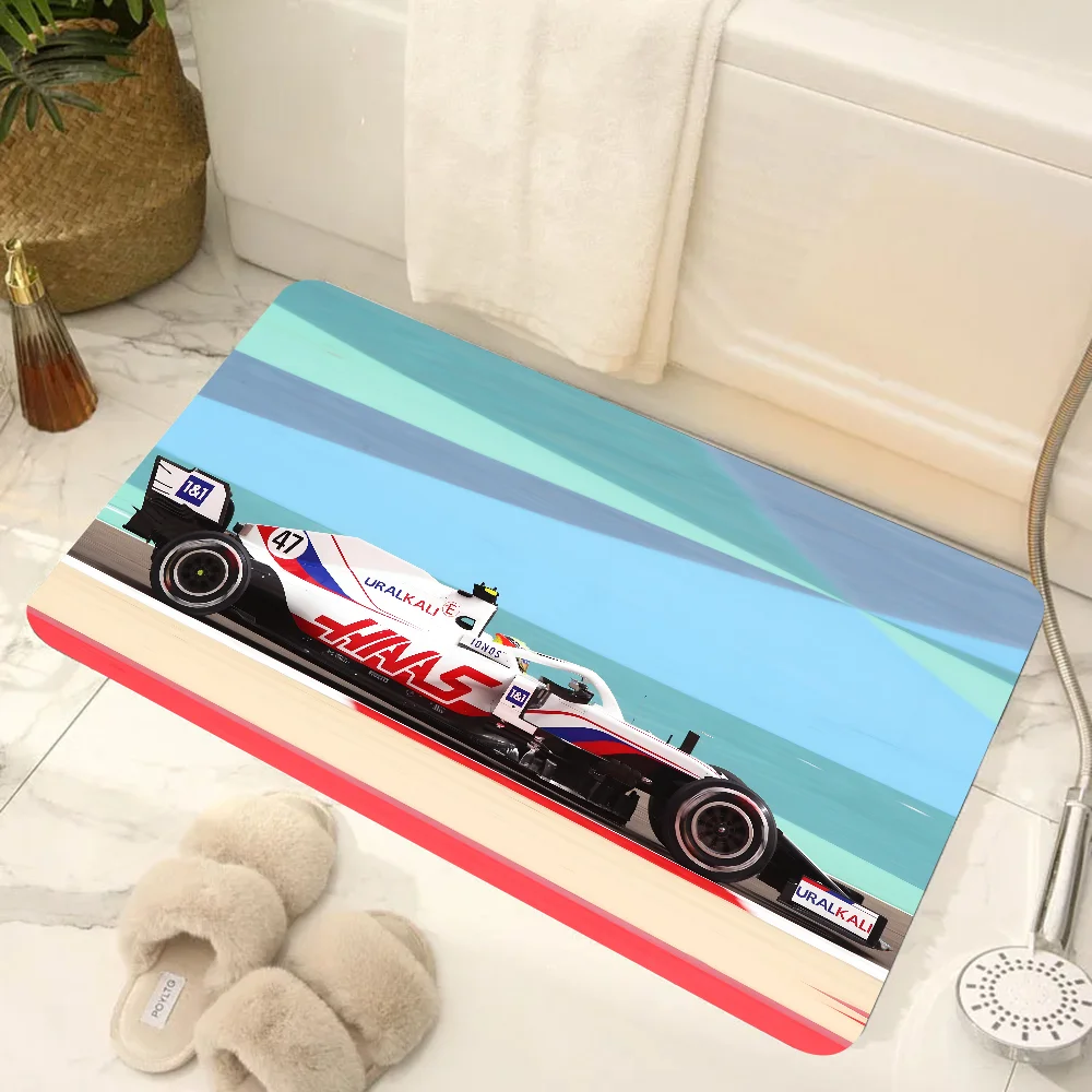 مانعة للانزلاق للمنزل ، حصائر ماصة للحمام ، مستلزمات ديكور المنزل ، سجادة ، حصيرة قدم ، سباق ، هاس ، فريق F1 #5