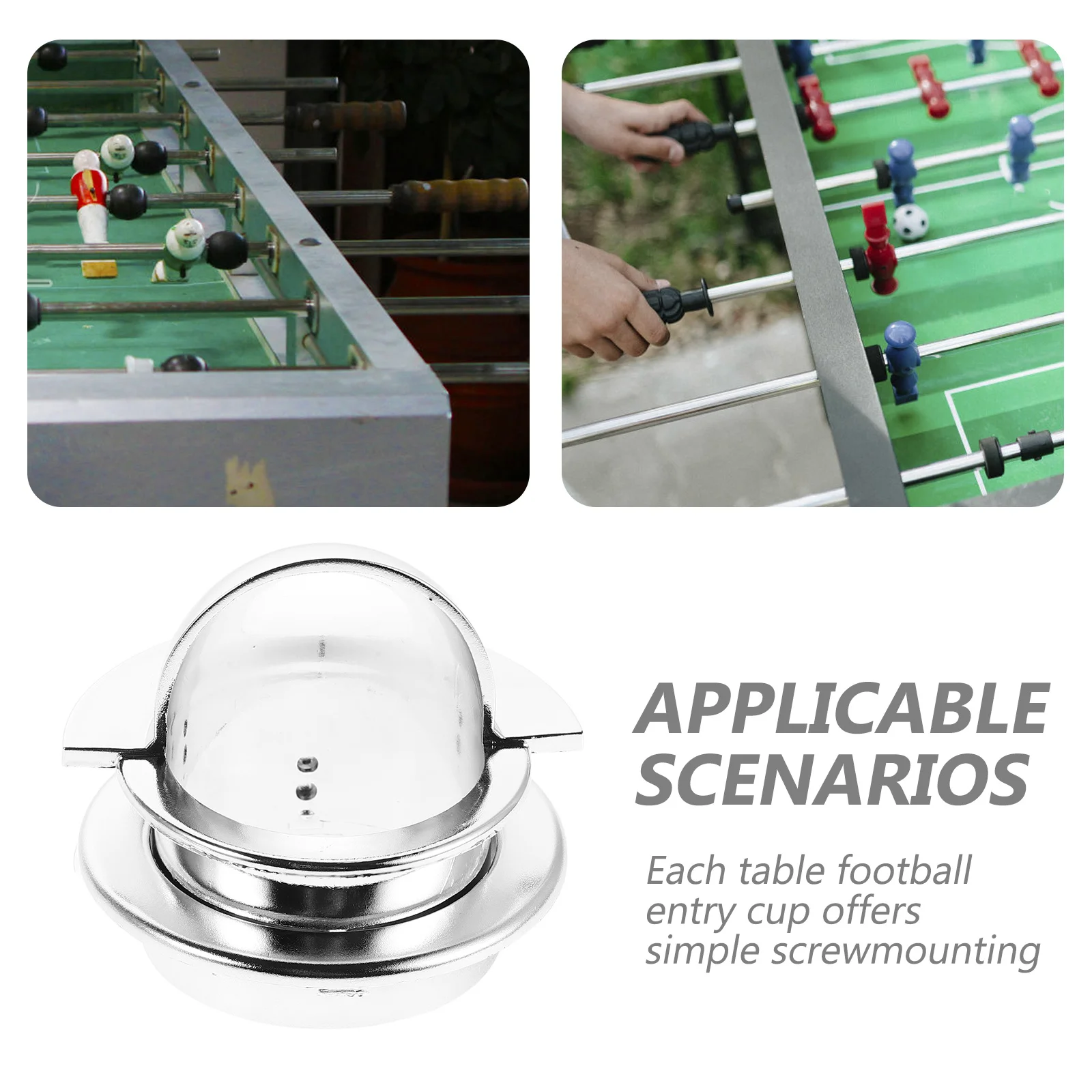 8 قطعة هدف فووسبالل إدراج شفة جبل الكرة الماسك كأس ثقب التهديف حلقة الجدول كرة القدم دخول قطعة آلة إصلاح الفضة #6