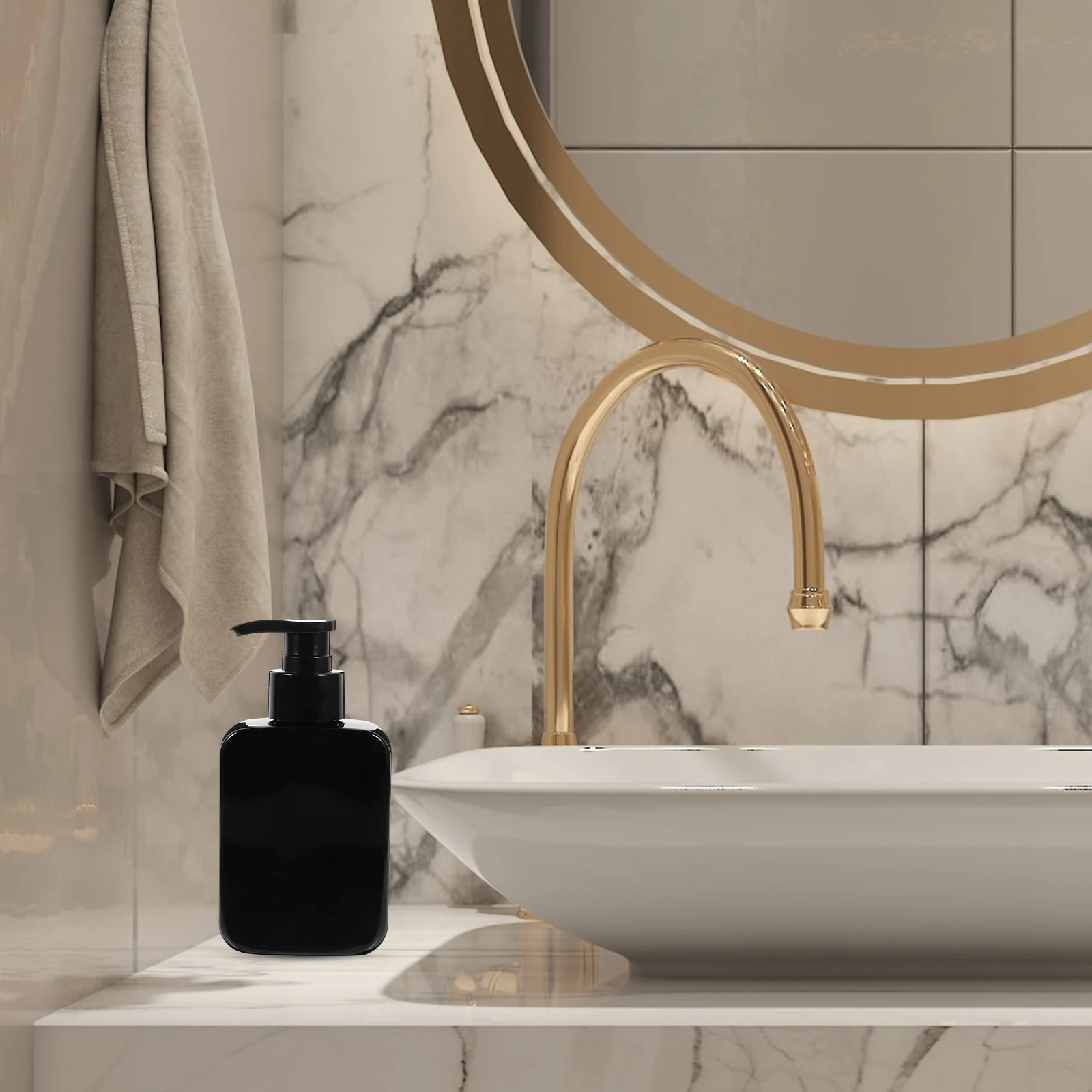 

4Pcs Wash Face Bottle Press Pump Lotion Dispenser Travel Refillable Shampoo Pump Bottles Lotion Dispenser Bottle