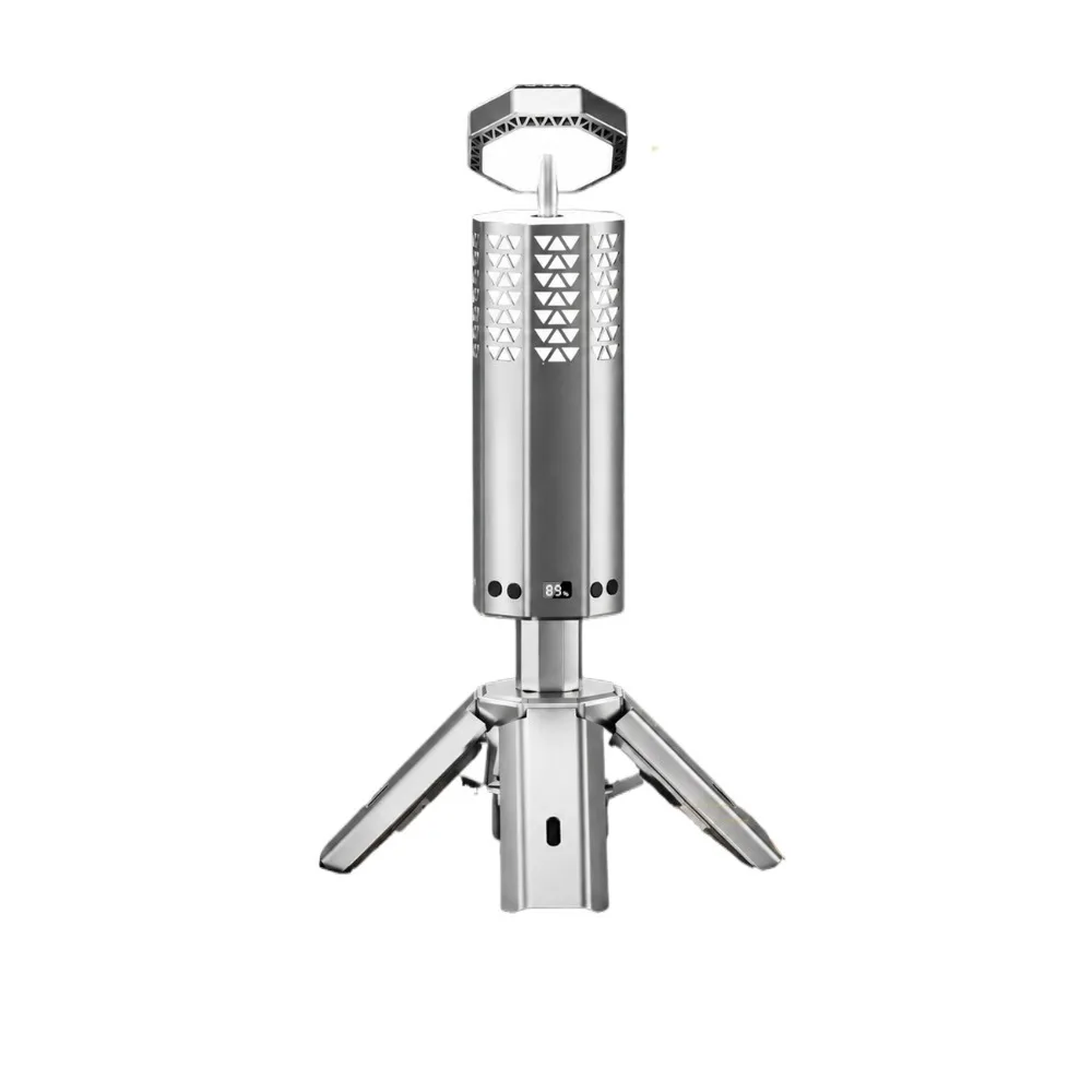 Portable Rechargeable Telescopic Camping Light Large Capacity Battery Atmosphere Lantern for Outdoor Camping Night Illumination