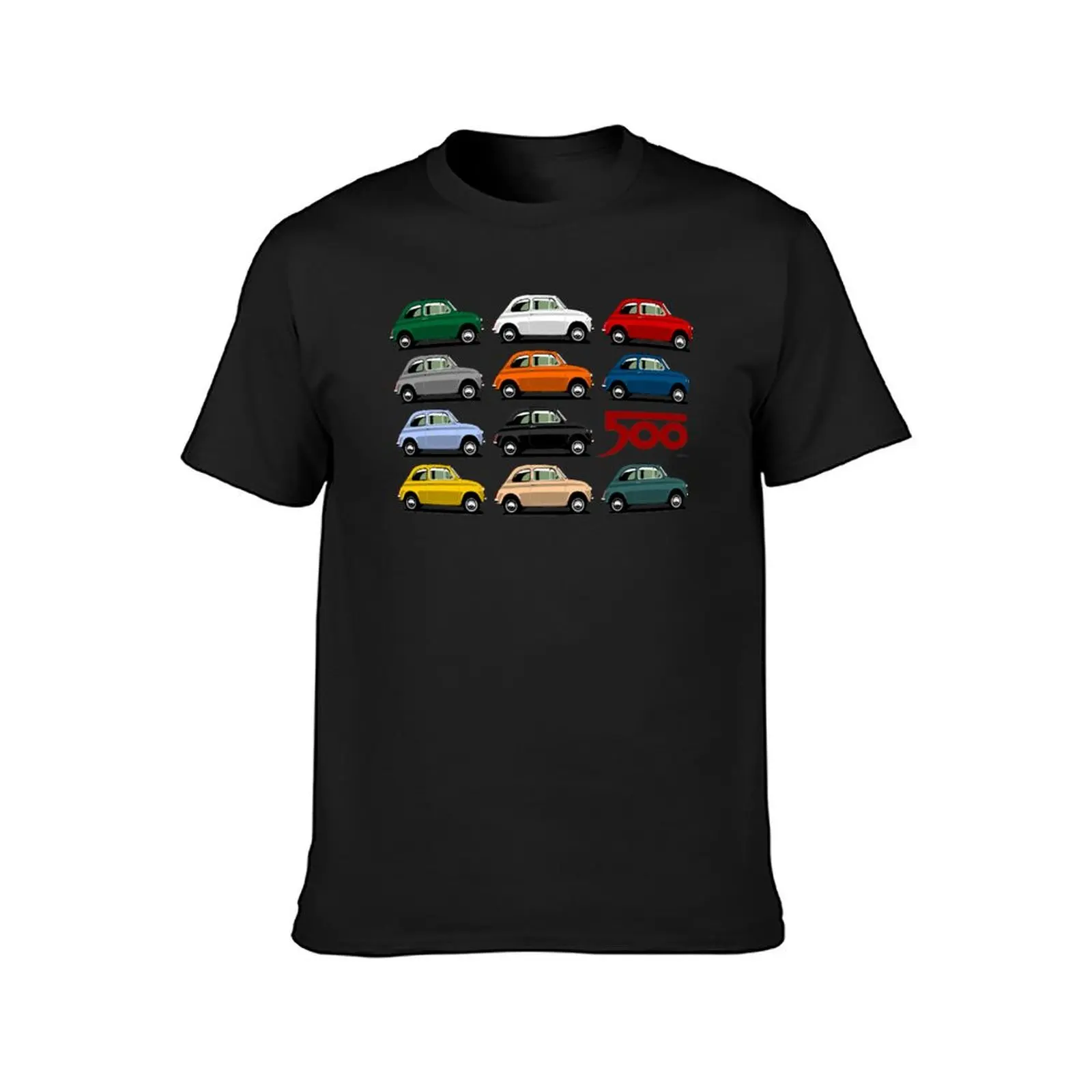 Fiat 500 side view T-Shirt Blouse blacks Men's t-shirt