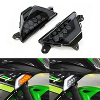 Luz indicadora intermitente para motocicleta Kawasaki ZX-6 ZX-6R Ninja 300 400 650 1000 nuevas luces de giro delanteras lámpara de giro
