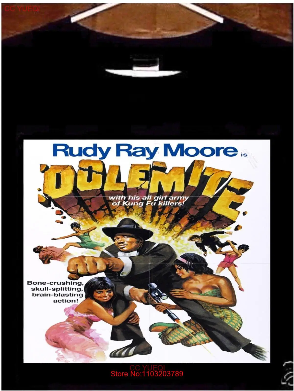 Rudy Ray Moore Dolemite футболка; Dolemite кино рубашка