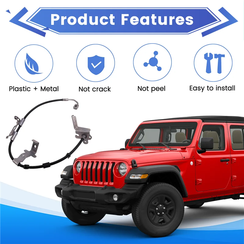 

Front Left Brake Hose Line 68282443AH For Jeep Wrangler 2018-2019-A54R