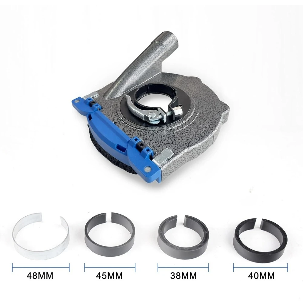 HERZO 125 مللي متر كفن غبار ألومنيوم لطاحونة الزوايا مع عجلة طحن 125 مللي متر #2