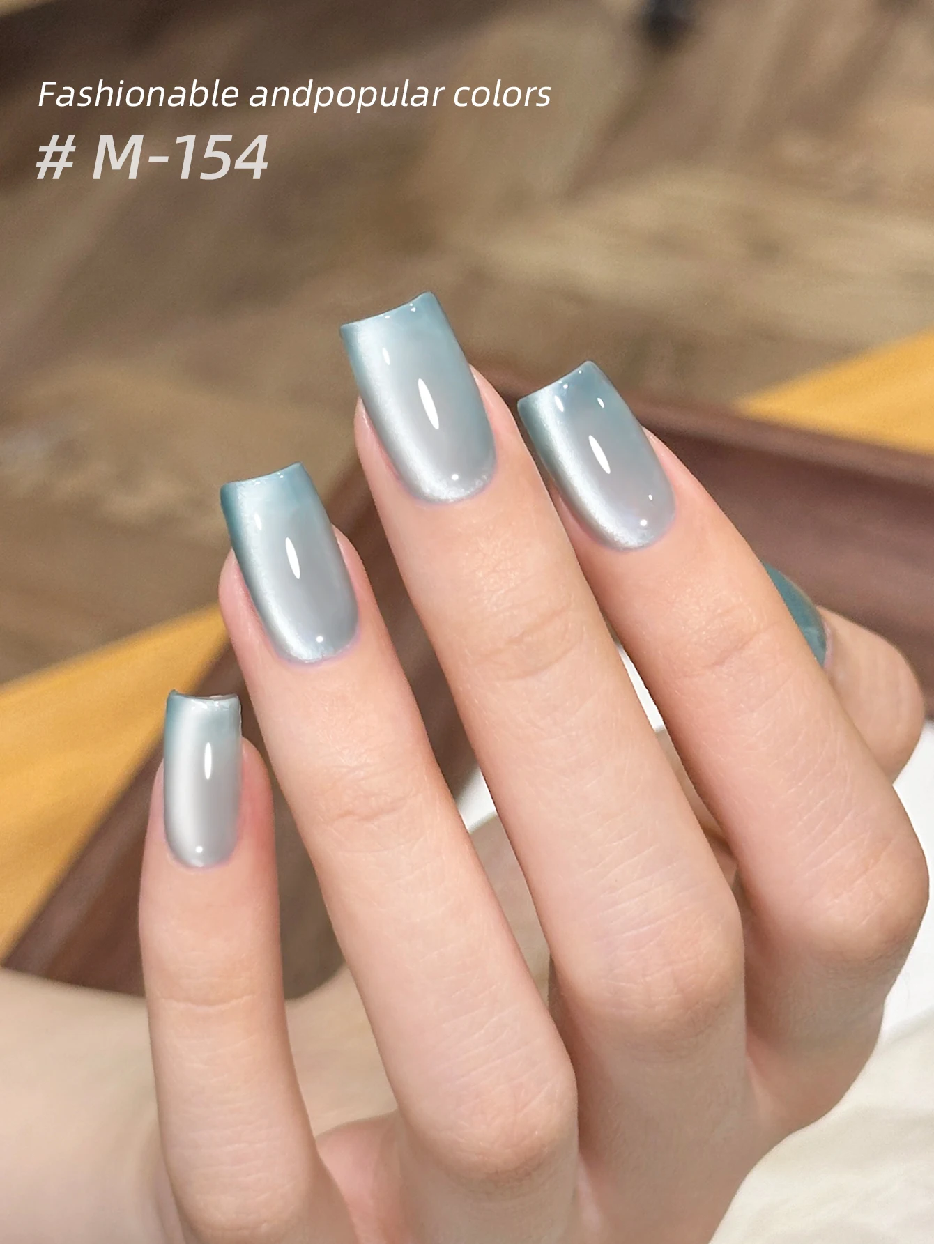 1ps زجاجة أسطوانية النعناع مامبو 6-الوان مجموعة-سلسلة عين القط السوبر مشرق مسمار الفن النعناع مامبو 6-لون مجموعة جل عين القط المغناطيسي G