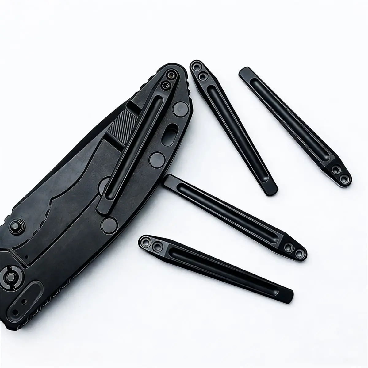 AFOURT-Klappmesser-Zubehör für Hd XM18, XM24 – Titan-Taschenclip mit tiefer Tragelänge und Rückenklammer, Gold – Detail 7