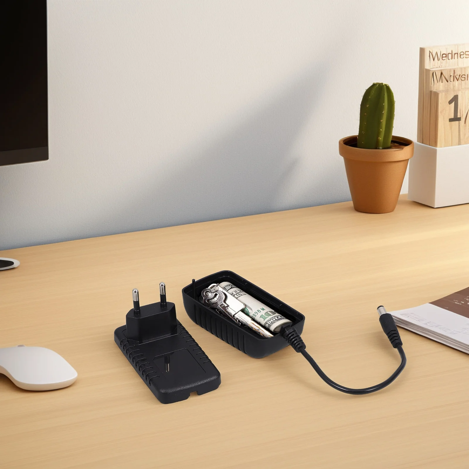 الهاتف الآمن واقعية النقدية يمكن مخفية صندوق تخزين المقصورة للأشياء الثمينة السفر المنزل مكتب الاتحاد الأوروبي التوصيل المخفية آمنة #6