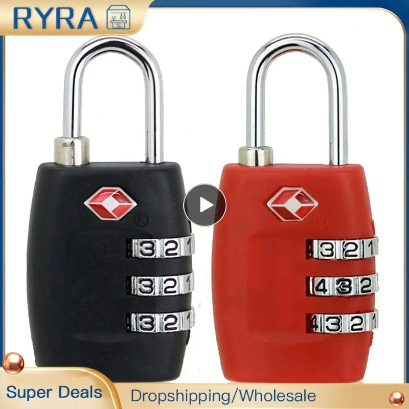 Position Resettable Lock TSA Luggage Lock High Security Sturdy Code Locker Travel Suitcase Duffle Bag Combination Lock