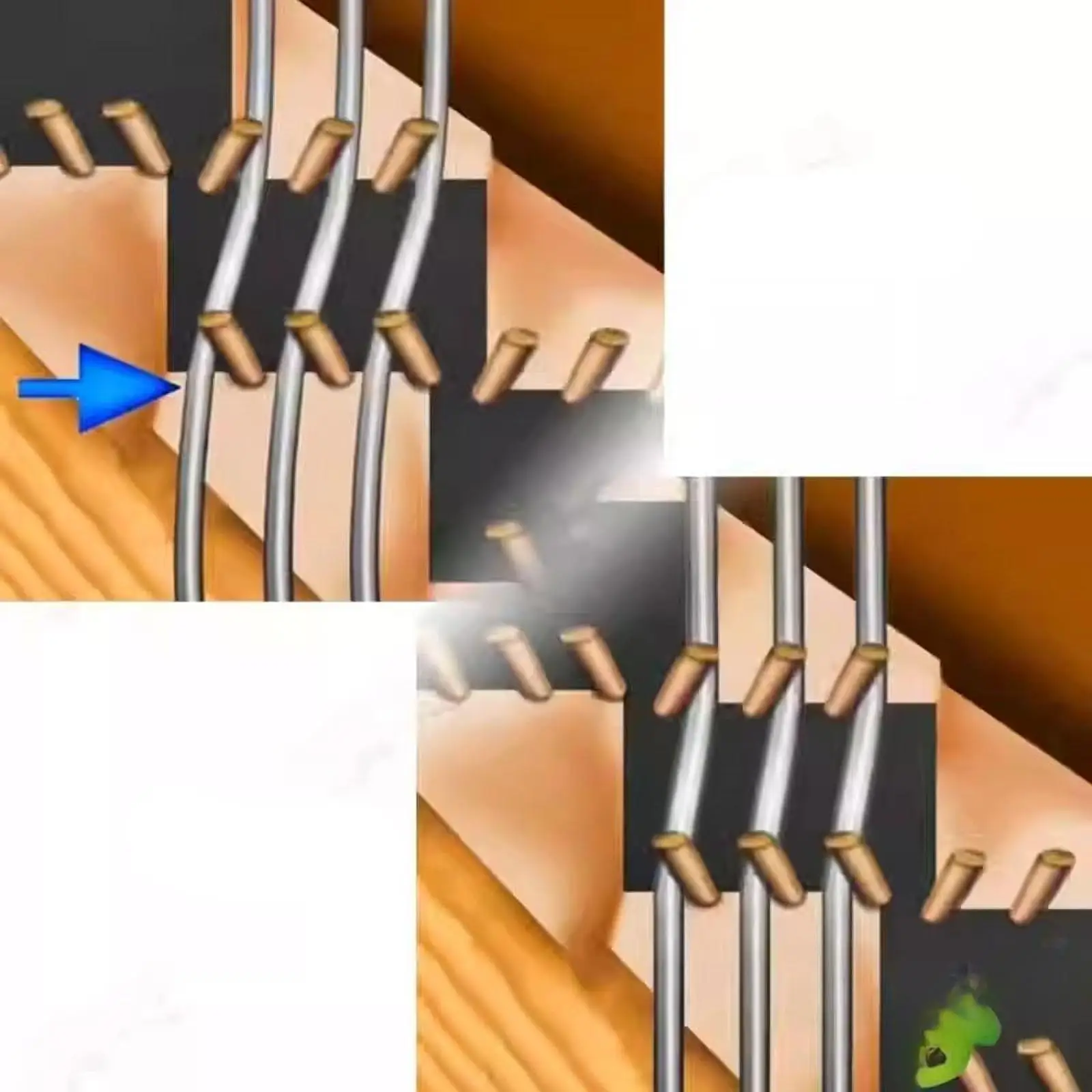 

Компактный профессиональный инструмент для настройки и ремонта акустических пианино: ключ для регулировки натяжения струн