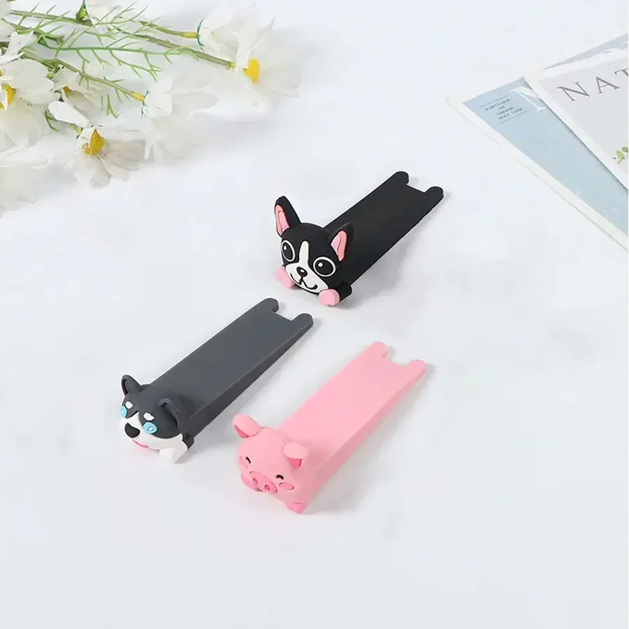 لطيف الكرتون الباب وقف سيليكون قابلة لإعادة الاستخدام امتصاص الصدمات كتلة الباب سدادة مقبض سدادة باب المنزل المضادة للتصادم سدادة