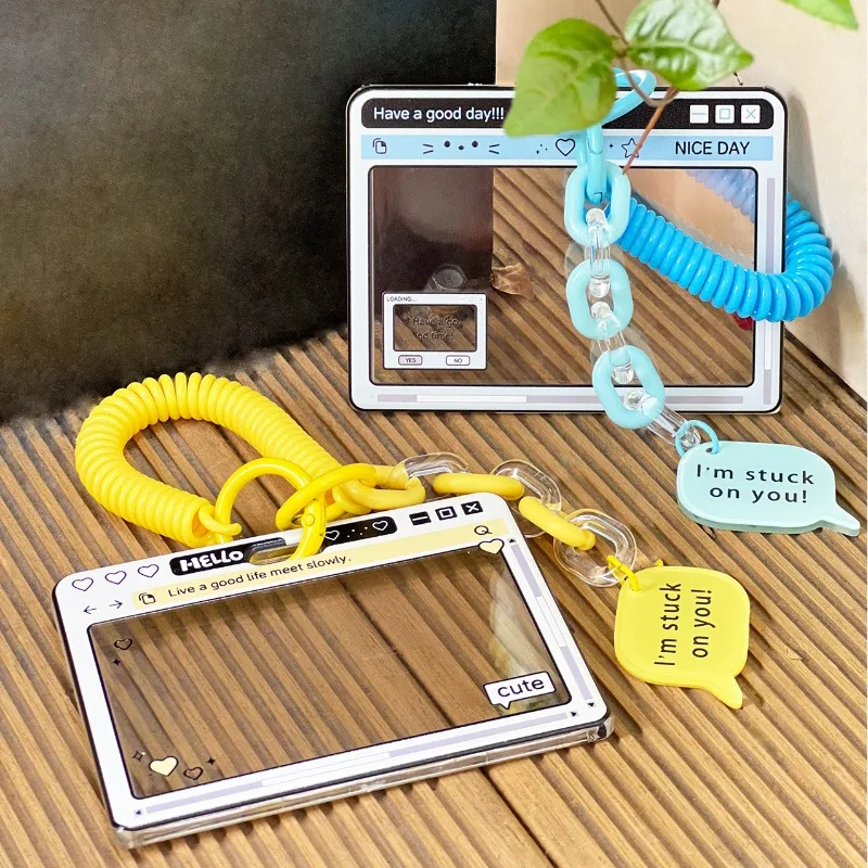 Cute Transparent Card Cover Bus Metro Card Protective Cover Campus Transparent Student School Card Protective Cover