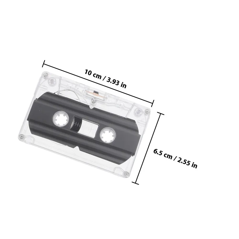 2 Pcs Cassette Tape Diy Decoration Audio Tapes Vintage Blank Cassettes for Recording