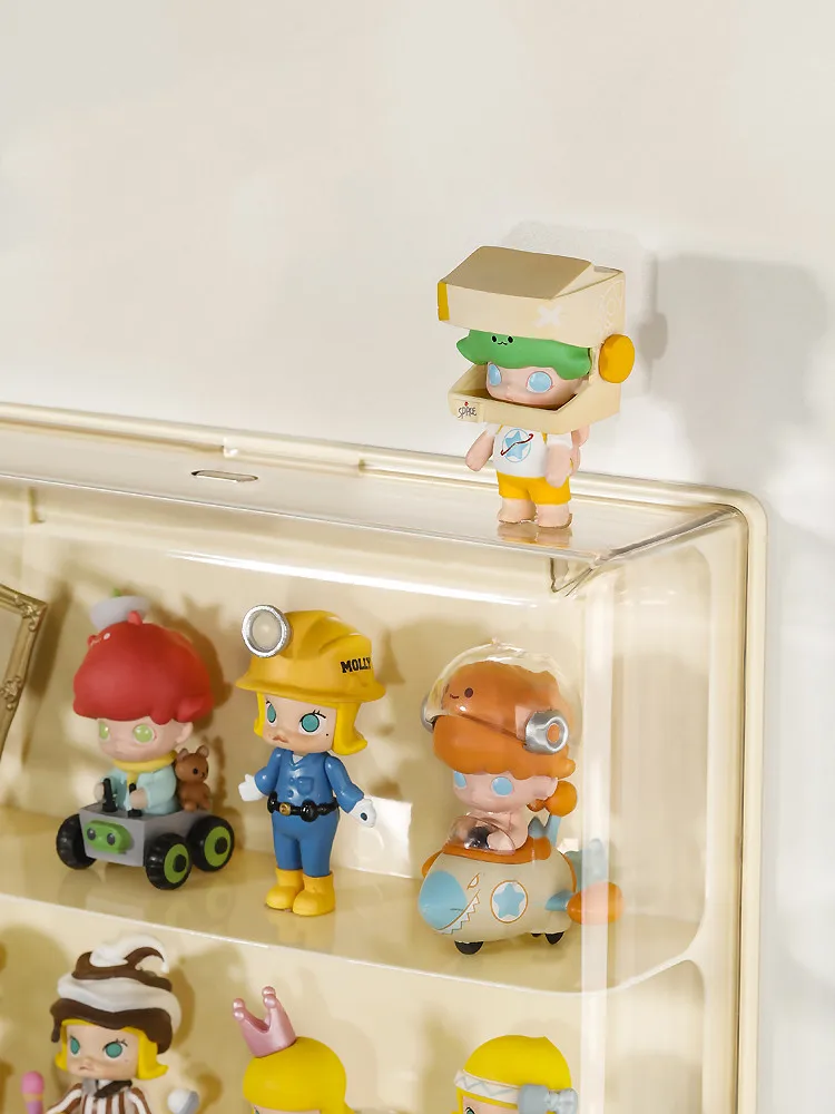 Blind Box Storage Rack Transparent Wall-Mounted Hand-made Display Box Action Figures Showcase Display Shelf for Dolls Popmart